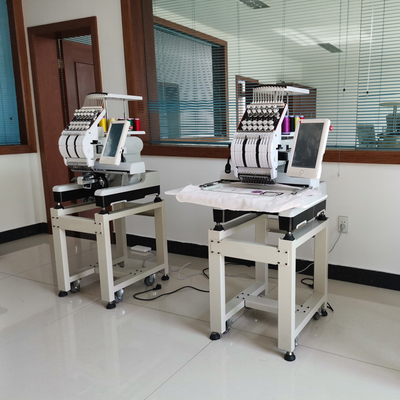 worktable size Digital Embroidery Machine industrial flat sew head lace