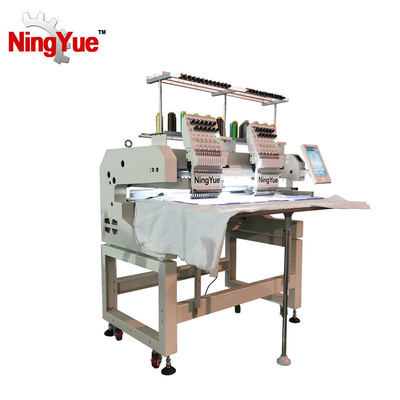 2 Double Heads 1200 SPM Digital Multifunction Embroidery Machine Computerized Industrial Sewing Machine for Garment
